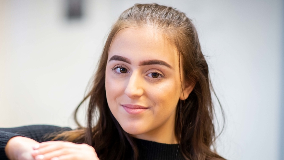 Emma Collinson, is working for Pearson, whilst she studies. Emma Collinson, is working for Pearson, whilst she studies.