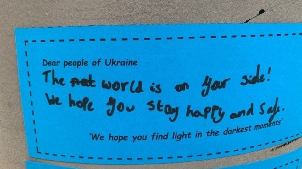 Message of hope from pupils at one of Oldham's Oasis Schools. Message of hope from pupils at one of Oldham's Oasis Schools.