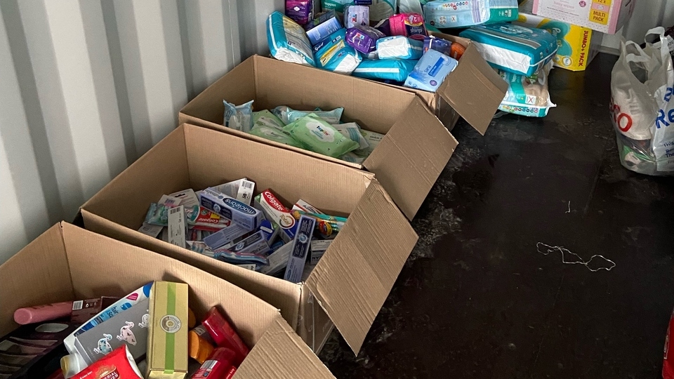 Items being donated at one of Sue Kershaw's drop off points. Items being donated at one of Sue Kershaw's drop off points.
