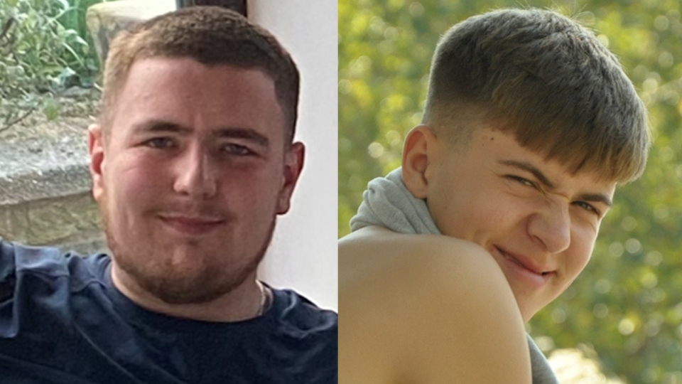 Harry Atkinson (L) and Lewis Meeson Harry Atkinson (L) and Lewis Meeson