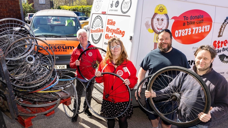 Dave Greaves and Gill Greaves (StreetBikes), Adam Gent (Oldham Coliseum), Alec Graham (Splinter director).Photography by Darren Robinson