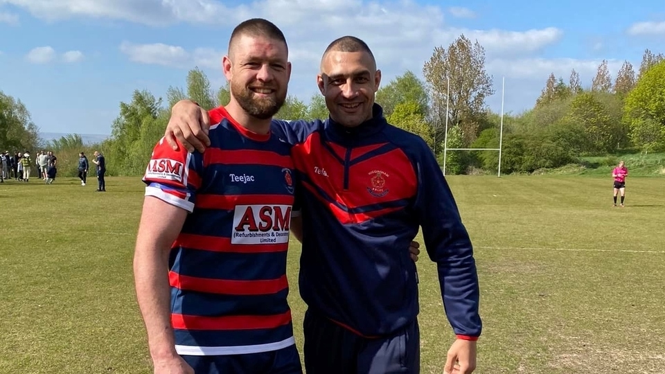 Ben Heaton and Dom Kershaw (Coach) from Higginshaw Ben Heaton and Dom Kershaw (Coach) from Higginshaw