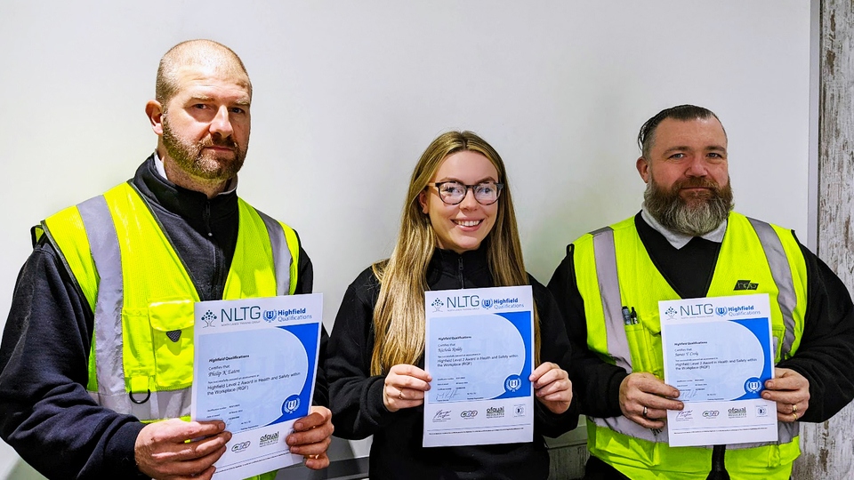 H&S Committee members (left to right): Phil Eaton, Nichola Roddy and James Croly.