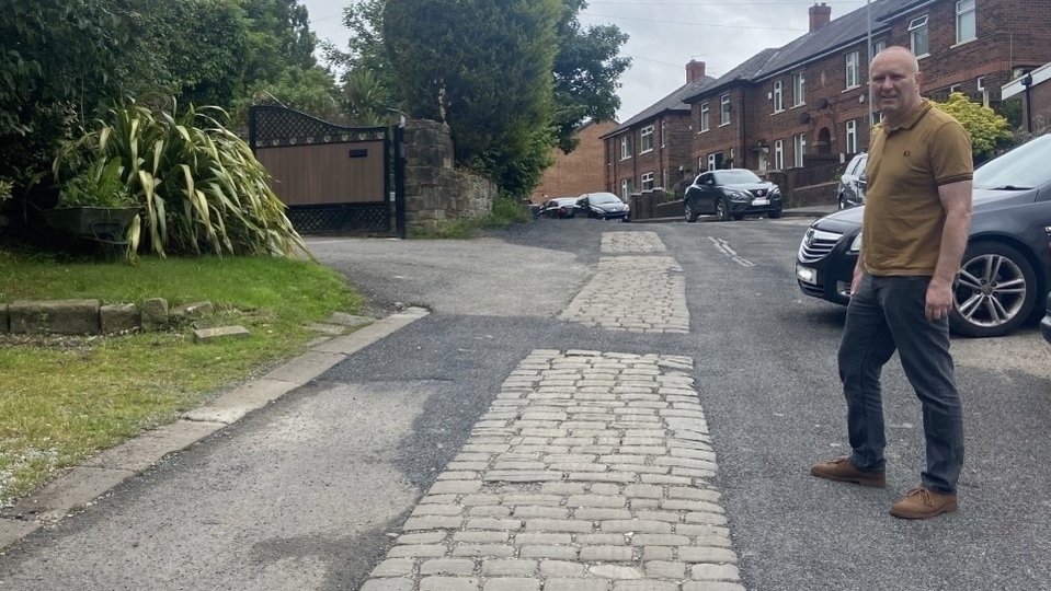 Labour Councillor Clint Phythian pictured on Highlands Road