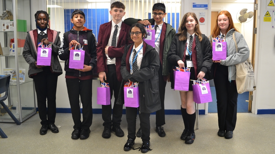 Pupils at the Hathershaw College are pictured celebrating the Queen's jubilee