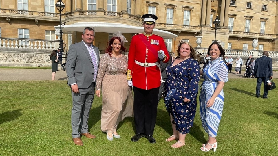 Kim and her husband and fellow team member Graham Rogers and Charlene and her eldest daughter Emily Ryan pictured in London