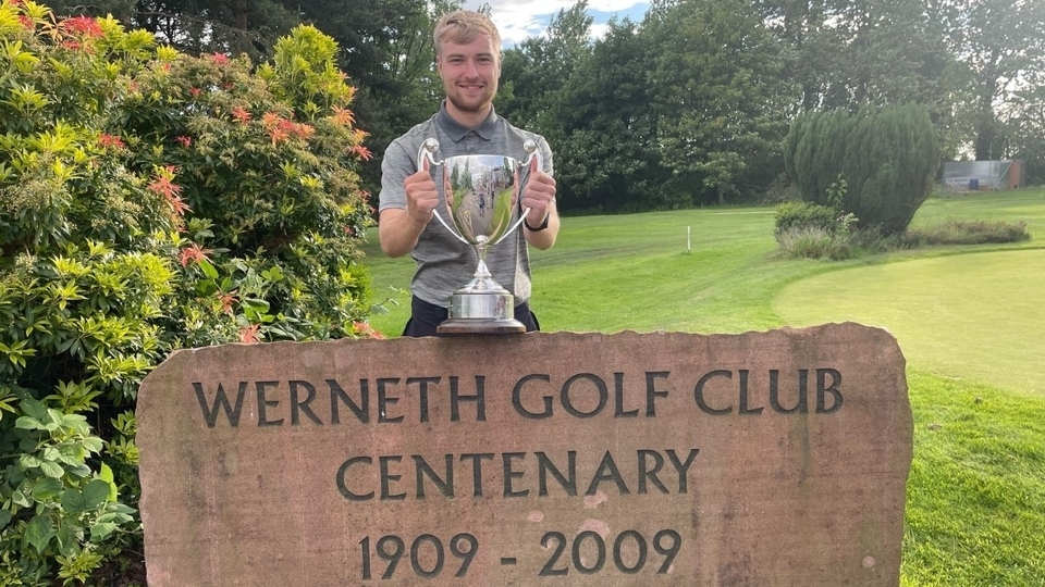 JUST CHAMPION: Leon Tessier shows off the Chronicle Cup