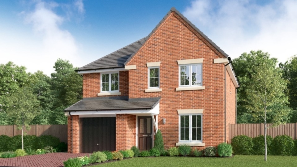 One of the range of houses on the new site One of the range of houses on the new site