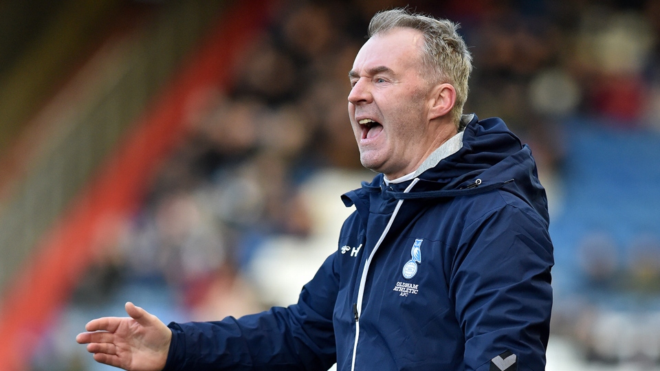 Latics boss John Sheridan Latics boss John Sheridan