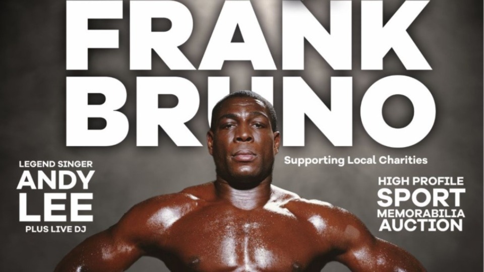 Former world boxing champ Frank Bruno will be talking about his illustrious career in the sport and his pioneering charity work for mental health Former world boxing champ Frank Bruno will be talking about his illustrious career in the sport and his pioneering charity work for mental health