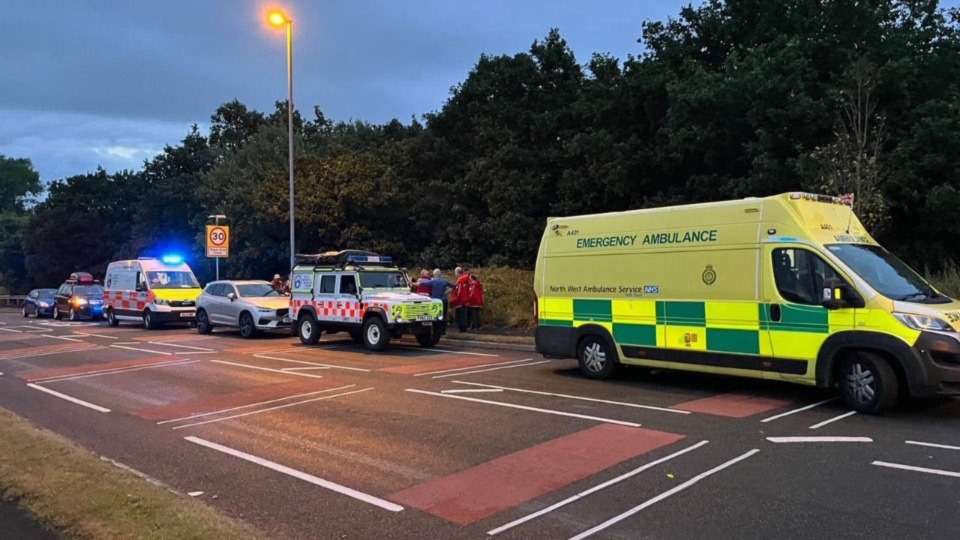 An image from the scene near Holts last night An image from the scene near Holts last night