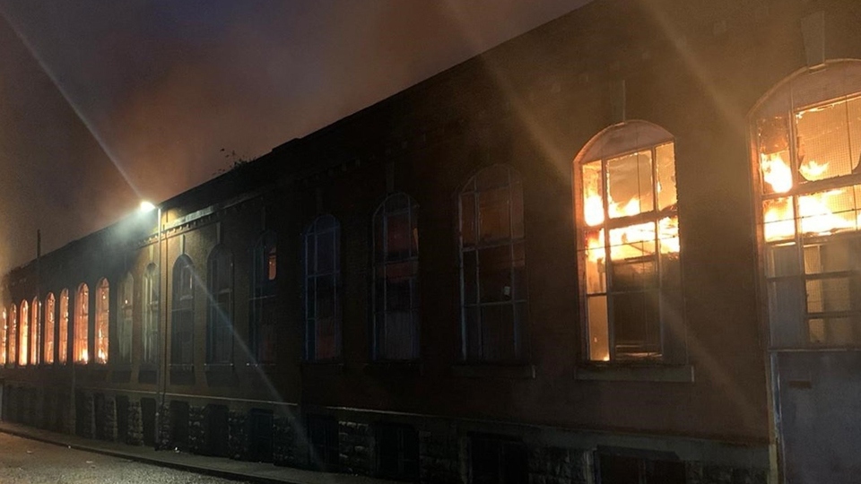 Firefighters worked for four days to extinguish the fire at Bismark House Mill on Bower Street