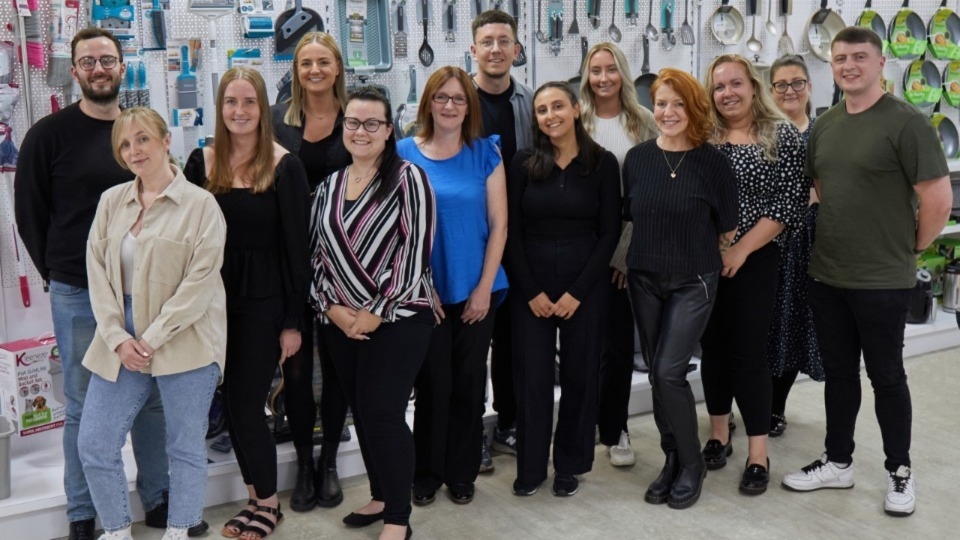 Pictured (left to right) are: Michael Gizauskas, Lisa Couser, Elisha Harrop, Bethany Fielding, Abby Hilton, Sarah Robinson, Ewan Holden, Eva Navarro, Olivia Cuthbert, Gaynor Monks, Victoria Webster, Verity Parkinson and Lewis Naylor