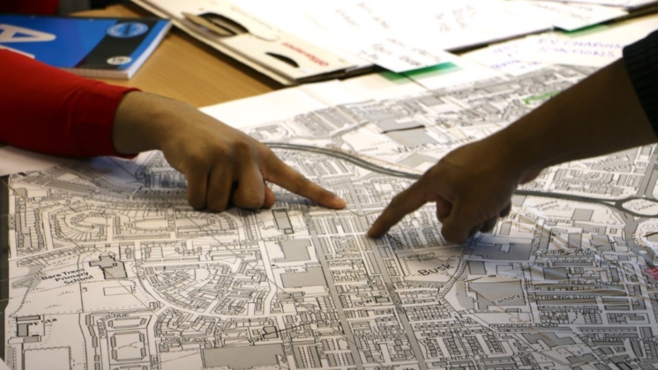 Participants identify areas for improvement in Westwood at the Oldham Energy Futures workshop Participants identify areas for improvement in Westwood at the Oldham Energy Futures workshop