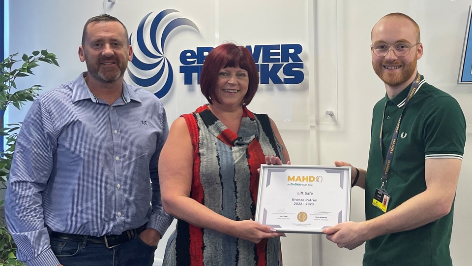 ePowerTrucks/Lift Safe Ltd have become a Bronze Patron of Mahdlo