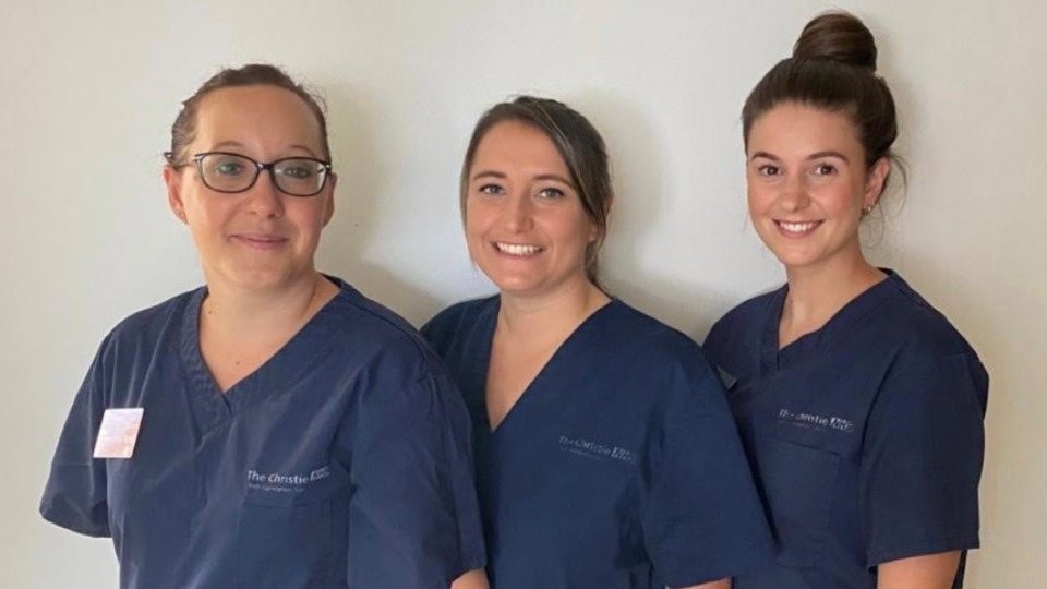 Nurses Hanna, Lyndsey and Martha Nurses Hanna, Lyndsey and Martha