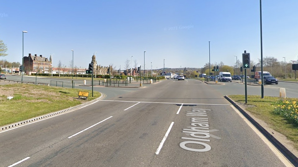 The Oldham Way closures will be in place on August 8, 9, 10 and 11, from 9pm until 6am. Image courtesy of Google Street View