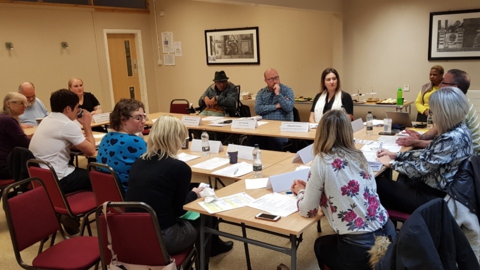 The Greater Manchester Disabled People's Panel meets at the Sunshine House Community Centre in Wigan