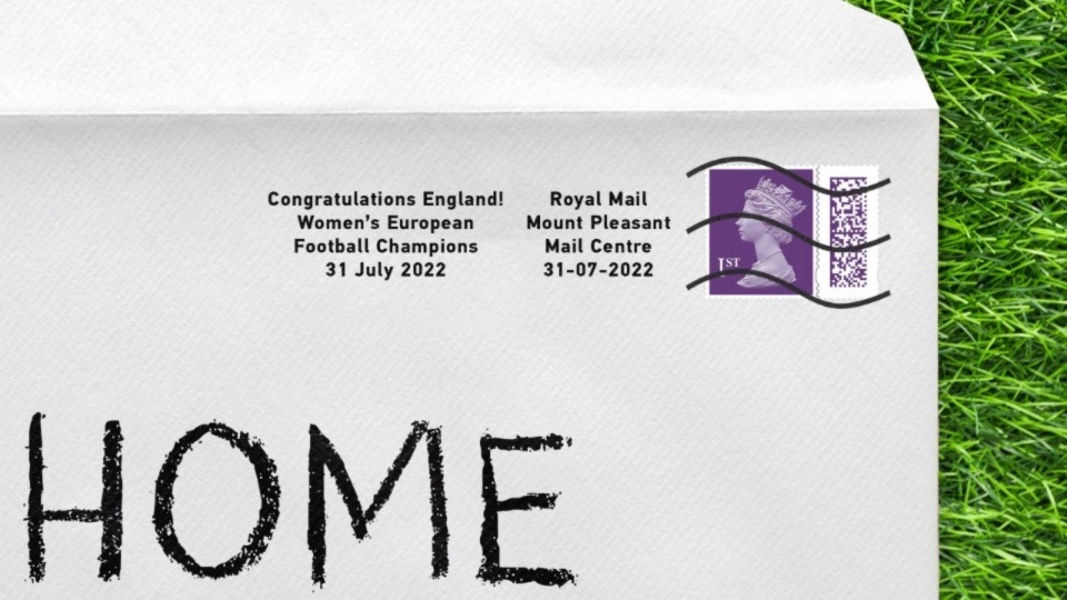 Royal Mail applied a special congratulatory postmark to stamped mail