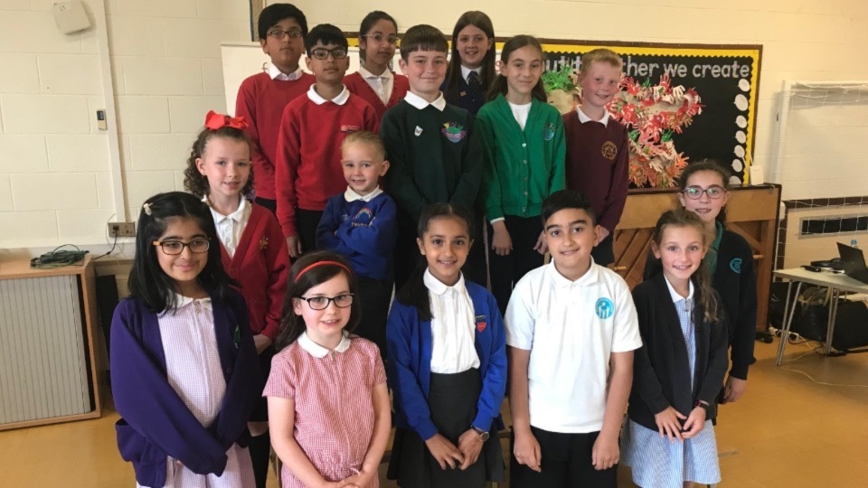 Pupil representatives joined children from the trust’s 15 schools at Coppice Primary Academy in Oldham Pupil representatives joined children from the trust’s 15 schools at Coppice Primary Academy in Oldham