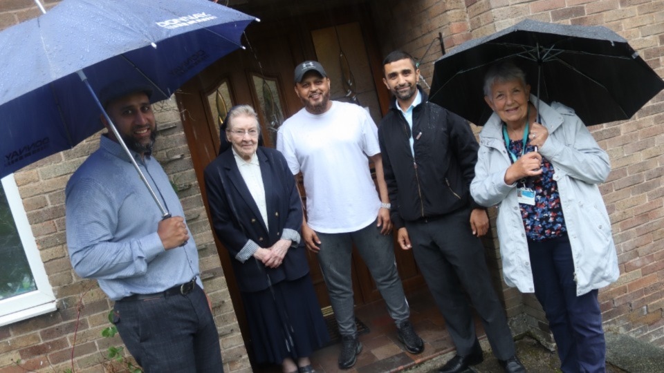 Warren Street volunteers are pictured with local councillors