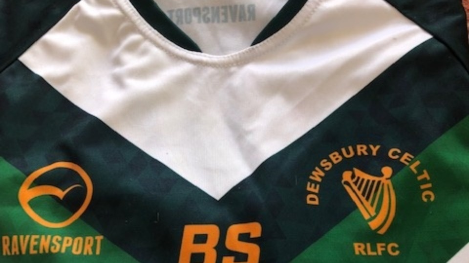 Brendan Sheridan promptly sent off a Dewsbury Celtic training top which he used when he was head coach there Brendan Sheridan promptly sent off a Dewsbury Celtic training top which he used when he was head coach there