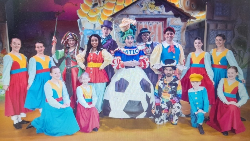 The cast and chorus of Jack and the Beanstalk, from the Coliseum's 2019 panto