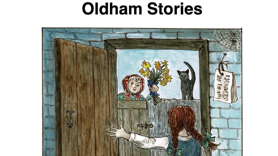 In the book, 'Oldham Stories', there are many illustrations by the author, Marjorie Graham, and her brother Peter Carey