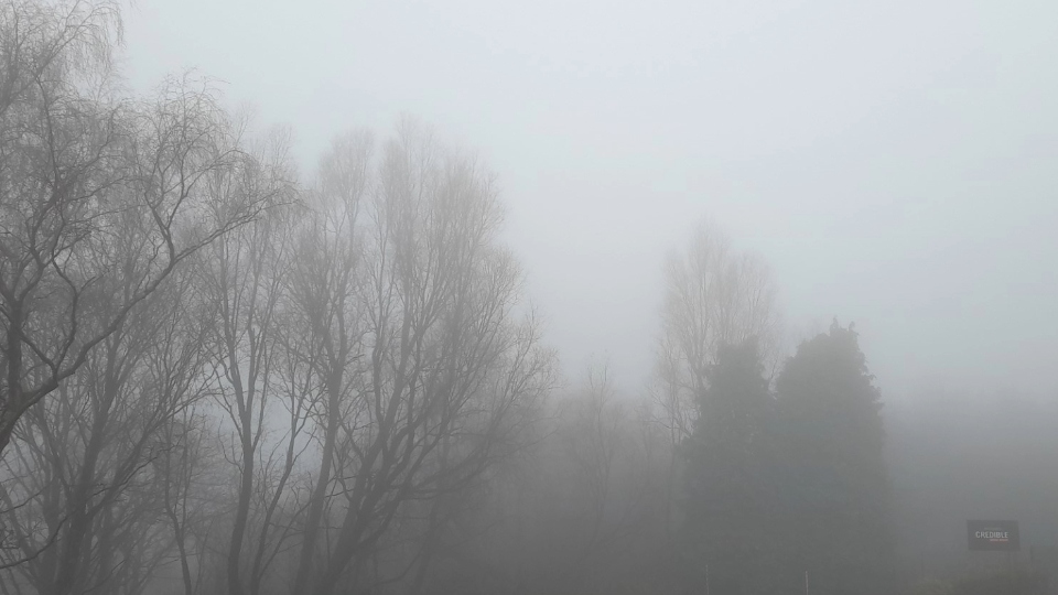 It's been a misty morning looking across Oldham Edge this morning (Thursday)