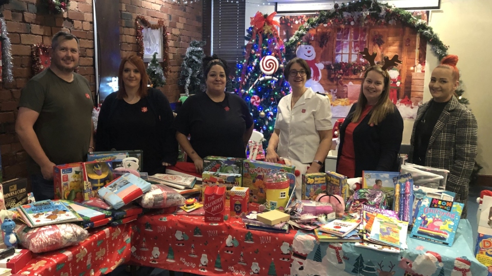 The Salvation Army in Fitton Hill have already supported over 300 families through its Christmas Present Appeal The Salvation Army in Fitton Hill have already supported over 300 families through its Christmas Present Appeal