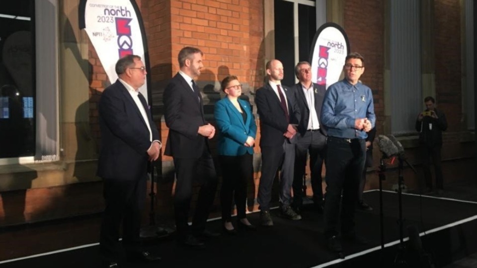 Metro mayors and co-chairs at the Convention of the North in Manchester yesterday (Wednesday) Metro mayors and co-chairs at the Convention of the North in Manchester yesterday (Wednesday)