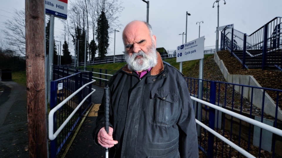 Kevin Greenan pictured at Mills Hill railway station