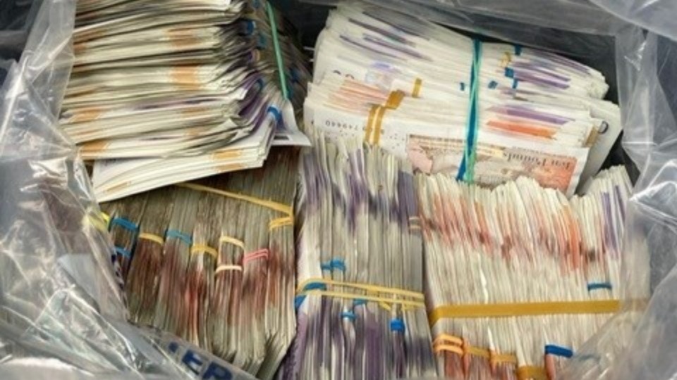 Seized proceeds of crime images courtesy of GMP Seized proceeds of crime images courtesy of GMP