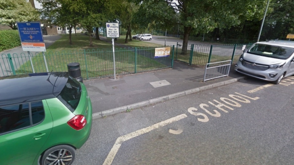 The street outside St Luke's Primary School in Chadderton. Image courtesy of Google Maps