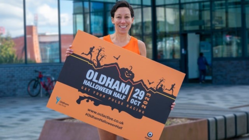 Sharon Richardson, of the Moorside Racing Team, will be competing in the ‘Oldham Halloween Half’