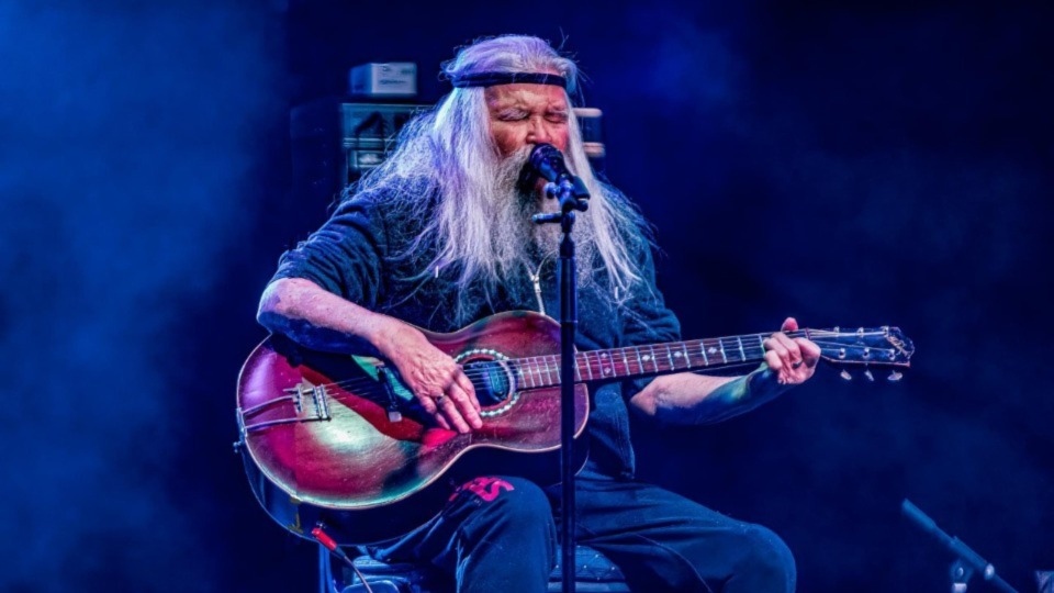 Victor Brox pictured during his last ever performance at the Great British Rock and Blues Festival in Skegness in January. He was very frail but still sounded amazing. Image courtesy of Ken Jackson