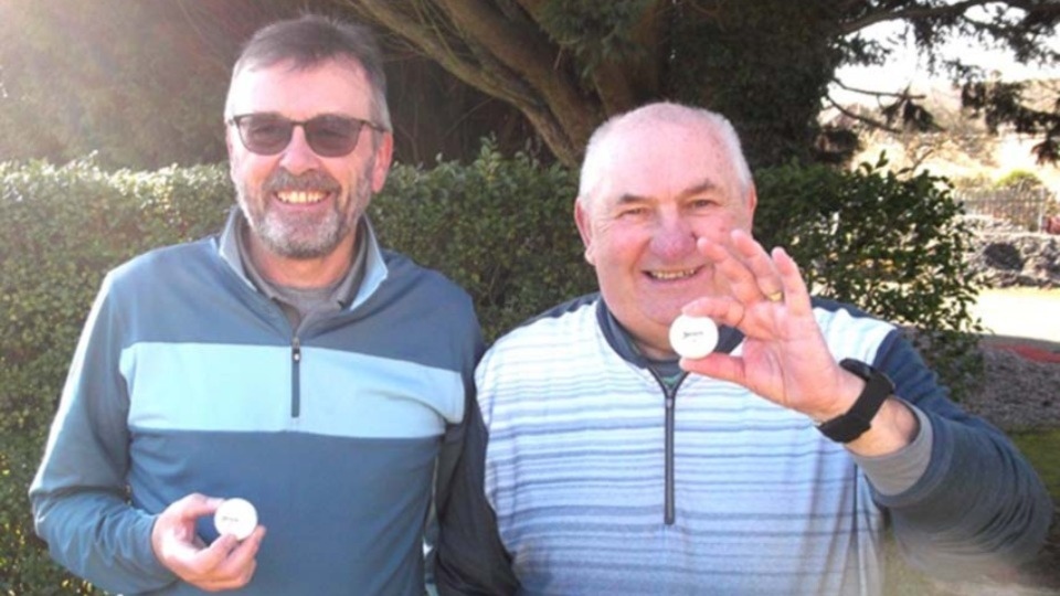 John Waterhouse and Paul Street celebrate their Oldham GEMS win