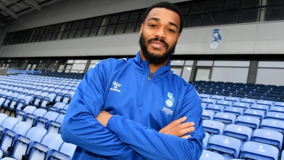 Latics striker Joe Nuttall. Image courtesy of OAFC Latics striker Joe Nuttall. Image courtesy of OAFC