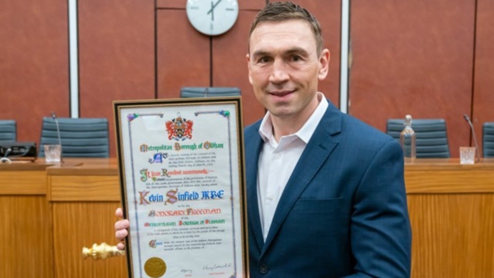 Local rugby legend and charity fundraiser Kevin Sinfield OBE