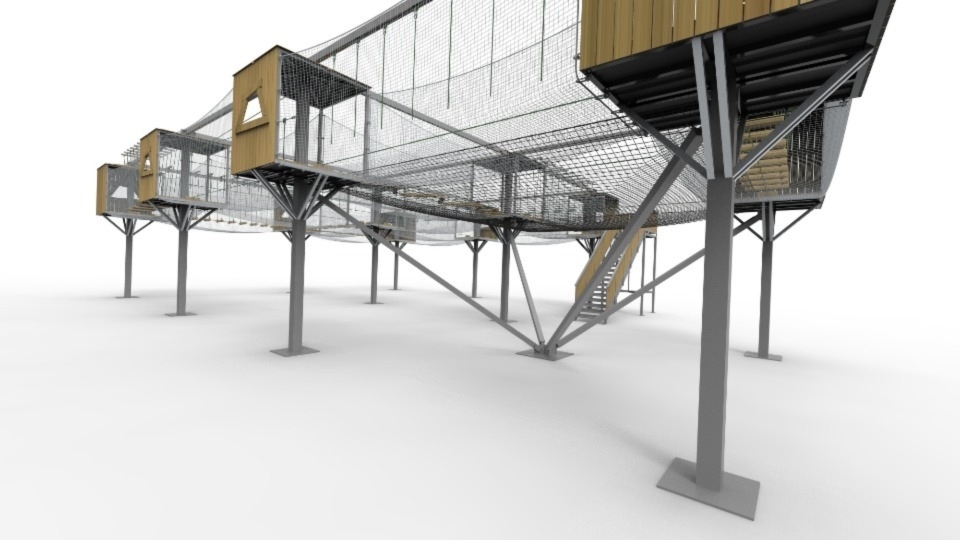 A CGI of the high nets course that were planned for Hollingworth Lake A CGI of the high nets course that were planned for Hollingworth Lake