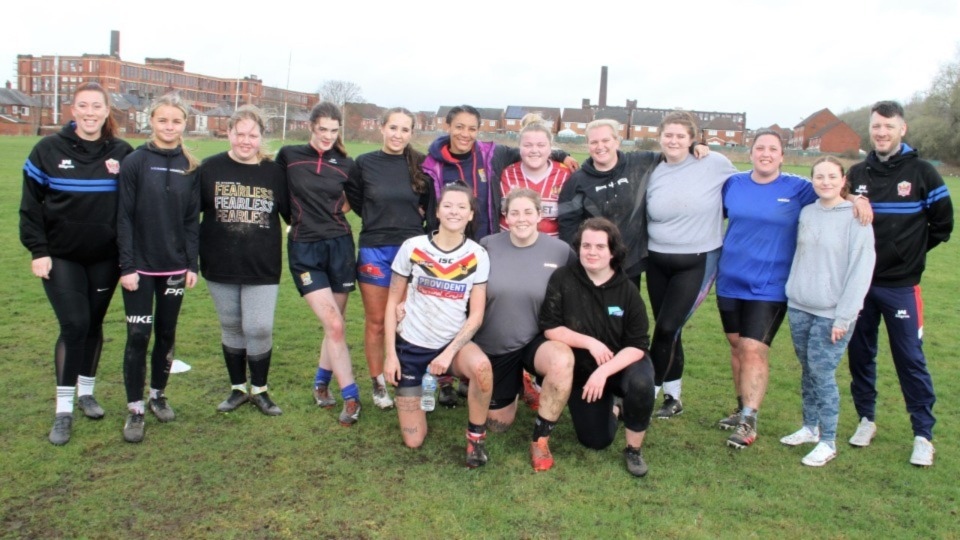 There were 15 girls, with ages ranging from 16 to 38, who took part in the rugby league session run by head coach Ste Fitzmartin