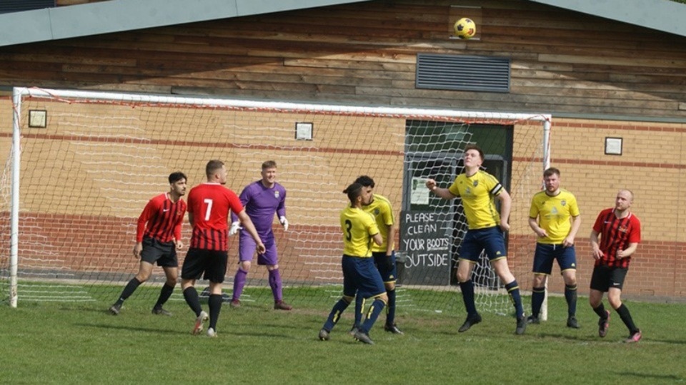Action from Division A as Poynton JFC Development defeated Saddleworth 3D Reserves (yellow shirts) 5-1 