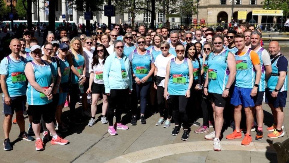 Staff from the Oldham Sixth Form College, the Hathershaw College, Werneth Primary School and Broadfield Primary School joined forces to complete the 10K course