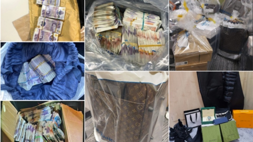 Cash and listed assets worth approximately £4 million have been forfeited in the last year, along with bank balances totalling £8.7 million Cash and listed assets worth approximately £4 million have been forfeited in the last year, along with bank balances totalling £8.7 million