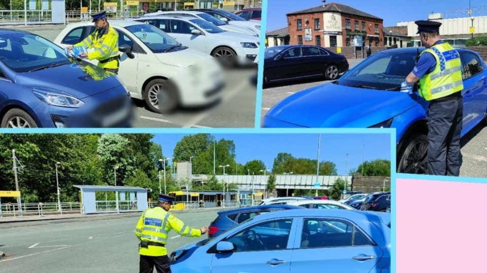 Police officers out and about in Oldham earlier today. Images courtesy of GMP Police officers out and about in Oldham earlier today. Images courtesy of GMP