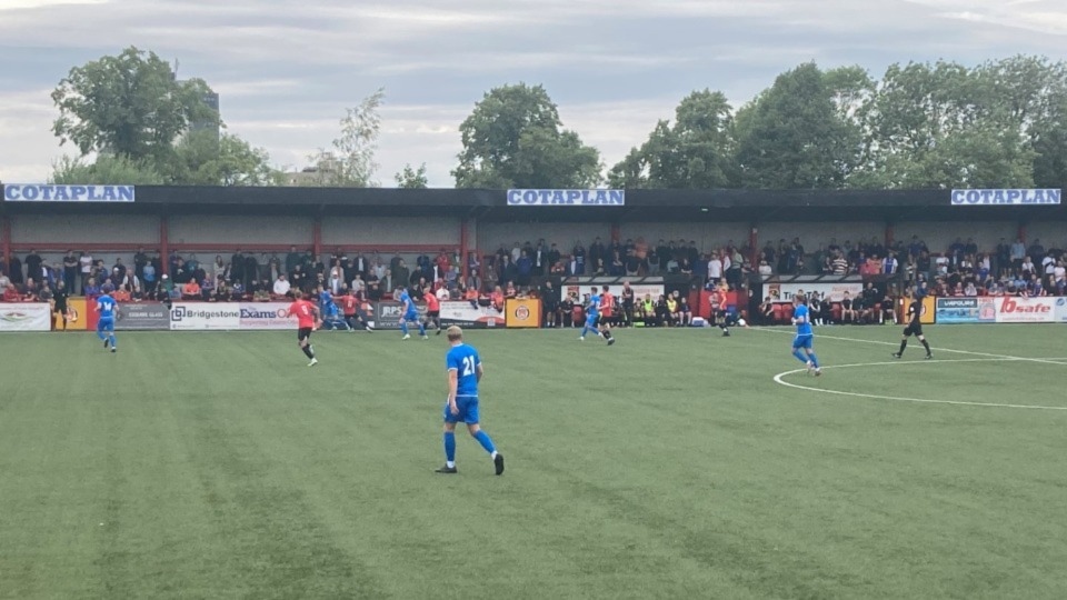 Action from the goalless draw at Hyde United