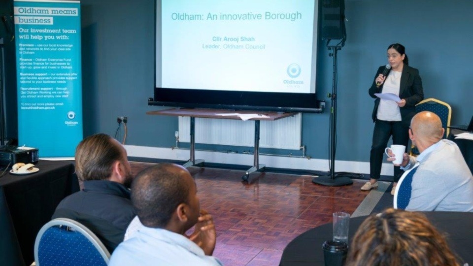 Cllr Arooj Shah delivered a short presentation on what exciting plans there are for Oldham