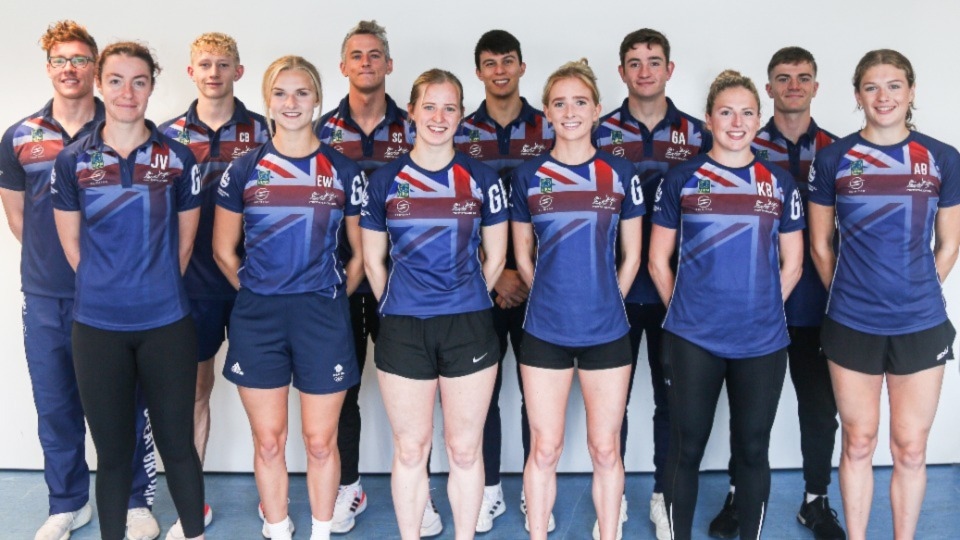 The Pentathlon GB team pictured are (left to right): Myles Pillage, Jess Varley, Charlie Brown, Emma Whitaker, Sam Curry, Gina Speakman, Joe Choong, Oldham's Olivia Green, Guy Anderson, Kerenza Bryson, Ross Charlton and Alex Bousfield