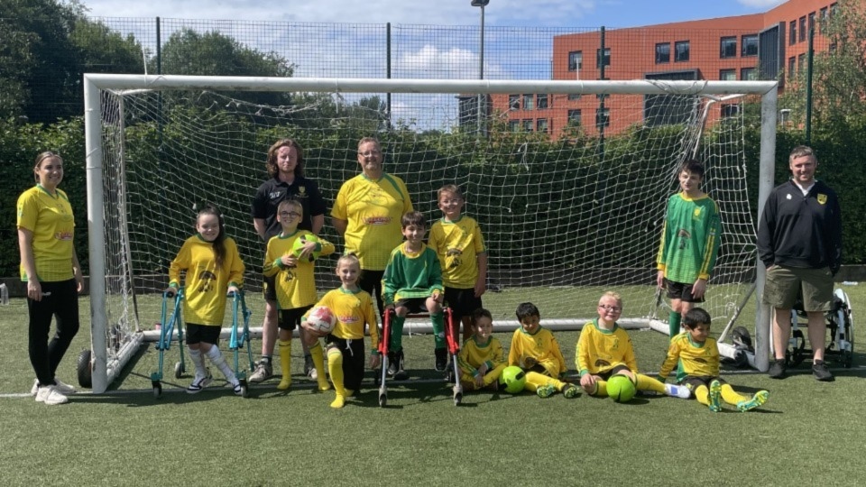 The Chadderton Park pan disability team at a recent training session