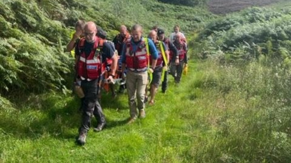 A scene from yesterday's rescue drama A scene from yesterday's rescue drama